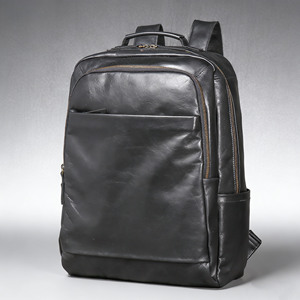 กระเป๋าเป้หนังแท้ผู้ชายลดราคา หนังวัวชั้นแรก พร้อมสายรัดรถเข็น กระเป๋าเดินทางธุรกิจ ความจุขนาดใหญ่ ใส่แล็ปท็อปได้ - Product Image 4