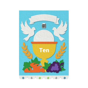 Personalizado Santa Iglesia Pew Banner gema pegatinas artes manualidades Kit <span class=keywords><strong>domingo</strong></span> Escuela fiesta decoraciones fieltro Santa Iglesia decoración Kit - Product Image 1