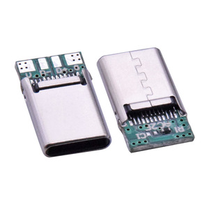 2-Port Type-C nam cắm với 4-core USB nối stamping đồng thiết kế cho sạc và truyền dữ liệu 2 Hàn Pads - Product Image 3