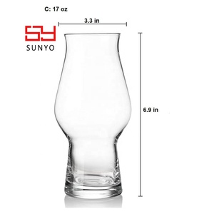 Juego de Vasos de Cerveza <span class=keywords><strong>IPA</strong></span> Pilsner Transparentes, Económicos y Profesionales, Hechos a Máquina, con Logotipo Personalizado y Embalaje al por Mayor - Product Image 4
