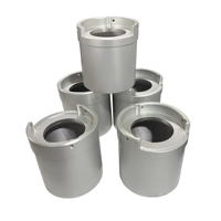 Manchon de cylindre en aluminium anodisé sablé usiné CNC pour équipement de machines d'automatisation industrielle de haute précision