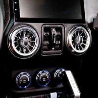 Accessoires de voiture LUMA 4x4, lumière d'ambiance RGB, aérateurs pour Jeep Wrangler JL 2018+, JT Gladiator Jk 2007-2017