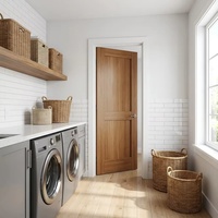 Porte intérieure en bois durable à installation rapide, design encastré, finition préfabriquée, pour maison et bureau