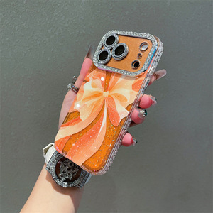 <span class=keywords><strong>Custodia</strong></span> per telefono in poliestere antiurto di lusso per ragazze, all'ingrosso, per <span class=keywords><strong>Redmi</strong></span> <span class=keywords><strong>Note</strong></span> <span class=keywords><strong>8</strong></span> <span class=keywords><strong>Pro</strong></span>, con diamanti arancioni, vestibilità perfetta al 100% - Product Image 5
