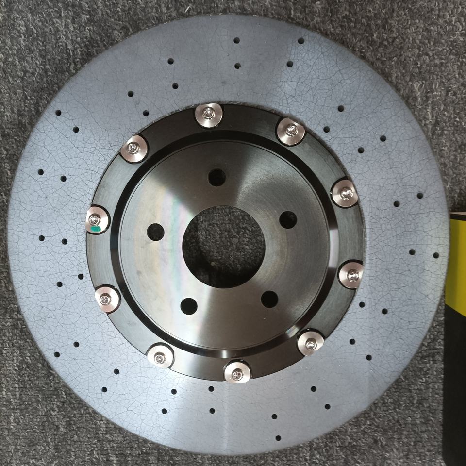 CCB Lightweight Carbon Ceramic Rotor with Brake Pads Kit 380mm for ...