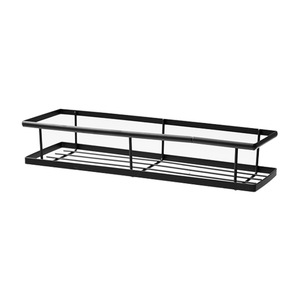 Étagère murale de rangement pour salle de bain, 3 niveaux, sans perçage, en fer, organiseur de toilette pour articles de toilette et porte-savon - Product Image 5