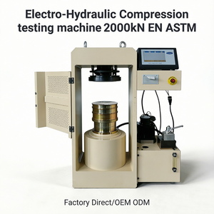 Máquina de Ensayo de Compresión Electrohidráulica Btutest 2000kN EN ASTM para Cilindros y Cubos de Hormigón 0.1% ~ 0.5% FS - Product Image 1