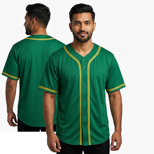 เสื้อเบสบอลพิมพ์ซับลิเมชันสำหรับผู้ชายผู้หญิงและเยาวชนเสื้อทีมระบายอากาศทนทานออกแบบได้ตามต้องการทันสมัย - Product Image 1