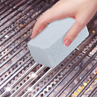 Briques de nettoyage pour barbecue extérieur, petites briques grises, pierres flottantes pour barbecue, pierres de nettoyage