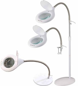 Dimmable Eyelash Extension Lamp with Magnifying Glass Desktop <b>Clamp</b> Electronic Product Repair Working Lamp - Product Image 3