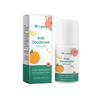 Déodorant liquide roll-on naturel unisexe pour enfants, non irritant, doux, parfum vanille longue durée, vente en gros