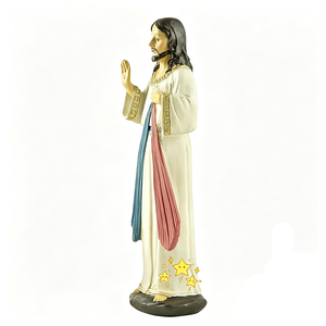 Statue personnalisée de Jésus-Christ Catolico en résine de 7,5 pouces, figurine de Jésus de la Divine Miséricorde, figurines de la Nativité, cadeaux religieux - Product Image 2