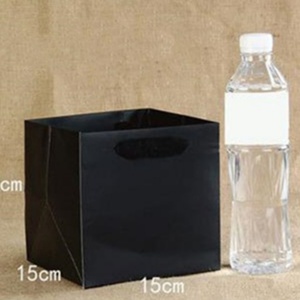 Coated Kraft Paper Square Bottom Bags with Handles Digital Printed <b>Cheap</b> Brown Paper <b>Boxes</b> - Product Image 6