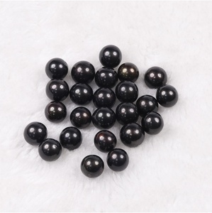 Venta al por mayor de perlas sueltas de 10-13mm, Color negro, forma redonda, grado 4A, perlas de agua dulce, joyería Natural DIY - Product Image 4