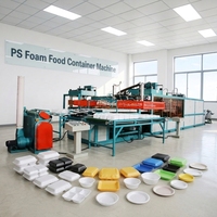 Machine de fabrication de récipients alimentaires en mousse de polystyrène à emporter la plus populaire (machine à mousse Ellie PS)