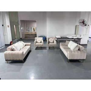 Ensemble de canapés de salon haut de gamme au design luxueux, <span class=keywords><strong>convertible</strong></span> et rembourré, avec fauteuils pivotants à 360°, modèle 2026, le plus vendu - Product Image 3