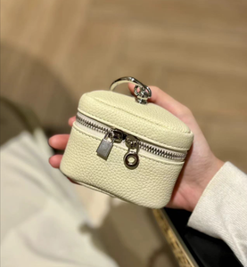 Mini sac à main en cuir de vachette de première qualité avec mousqueton, couleur bonbon, pour rouge à lèvres, étui pour écouteurs, porte-monnaie, à suspendre au cou - Product Image 5