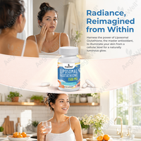 Complément Antioxydant Liposomal de Glutathion AegleWell 1500mg en Gélules Molles Marque Blanche pour la Beauté de la Peau, le Soutien Immunitaire et la Détoxification