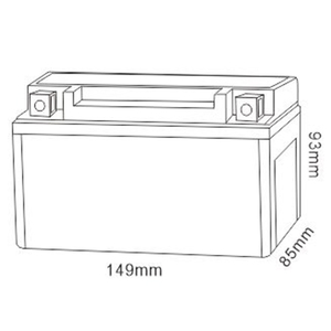 Batería regulada con válvula libre <span class=keywords><strong>de</strong></span> mantenimiento sellada Sla recargable Smf Mhb, 12V, 7Ah, Vrla F2, Batería sellada para motocicleta - Product Image 2