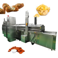 Volledig automatische continue friteuse voor de productielijn van frites, chips, kip, vis, gehaktballen, pinda's en aardappelproducten.