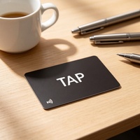 Carte de membre programmable et inscriptible avec contrôle d'accès RFID sans contact, carte intelligente NFC noire mate, carte de visite en PVC