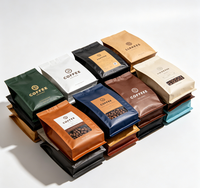 Sacs de rangement pour grains de café en plastique de qualité alimentaire, résistants à l'humidité, sur mesure, avec marque et modèle personnalisés, vente en gros