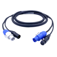 Cable de Alimentación Seguro de 20A 3x 1.5 3x 2.5 con Conector Powercon para Iluminación de Escenario, Pantallas LED, Fijación de Equipos de Audio, Cables de Cobre y PVC