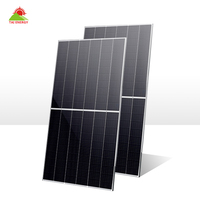 Panel Surya Monokristalin 48V Panel Surya Bifasial 400W 144 sel Sel Fotovoltaik Perc
