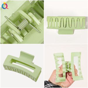 RUICHEN - Pinzas de <span class=keywords><strong>Pelo</strong></span> Rectangulares <span class=keywords><strong>con</strong></span> Diseño de Tiburón para Mujer, Pinzas de Plástico para el Cabello - Product Image 4