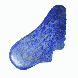 Pierre Gua Sha en Lapis Lazuli Authentique de Qualité Supérieure, Outil de Lifting Facial à Bords Irréguliers Unique pour Soins de la Peau et Anti-Âge - Product Image 4
