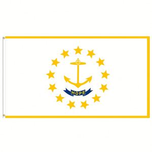 Drapeau de l'État de Rhode Island imprimé sur mesure 3x5 pieds Impression numérique recto simple pour tous les drapeaux nationaux et les drapeaux d'affichage - Product Image 2