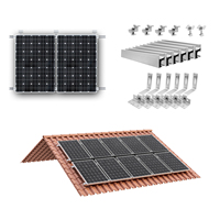 Crochet de toit de tuile solaire pour système de tuile solaire-Haute qualité AL6005-T5 SUS304 Matériau 25 ans de service Système de montage solaire