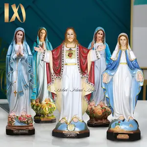 आदर्श कला कैथोलिक यीशु सफेद वर्जिन मैरी की मूर्ति धार्मिक कैथोलिक मूर्तियों थोक
