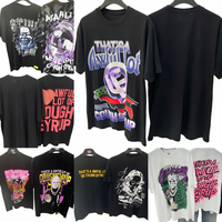 T-shirts amples gothiques pour hommes ALOCS en gros, 280 grammes, 100 % coton, logo imprimé de haute qualité avec inscription « That's Awful Lot Cough Syrup »