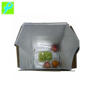 Thermal Bubble Box Liner Padded Cold Chain Packaging Materials For Food Express Delivery
