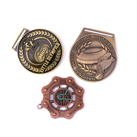 Médaille de sport personnalisée en alliage de zinc doré, impression par transfert thermique 2D 3D, course de marathon, finisseur, écologique, imperméable