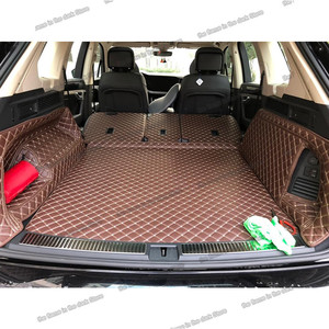 De coche de cuero Mat tronco de carga del trazador de líneas para Volkswagen <span class=keywords><strong>Touareg</strong></span> 2010, 2011, 2012, 2013, 2014, 2015, 2016, 2017, 2018, 2019, 2020 trasero vw - Product Image 2