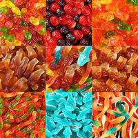 Fabrieksgroothandel fruitvormige gummy snoepjes gemengde fruitsmaak Halal snoepgoed Private Label OEM ODM