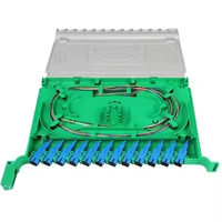 Harga Pabrik QITIAN 12-Core ODF Fiber Distribution Frame LC Connector Patch Panel FTTH Garansi 1 Tahun Mendukung 4G 3G GSM
