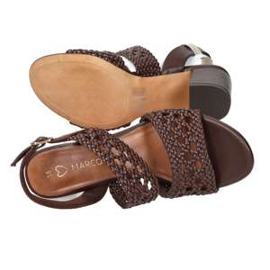 Sandalias de Tacón para Mujer Marco Tozzi, Color Marrón, Tacón de 7 cm, Talla 36, Diseño con Correa Tejida - Product Image 6