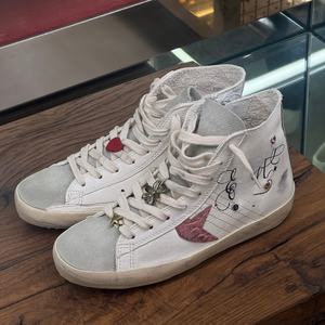 Zapatillas Deportivas Vintage con Diseño de Estrellas, de Cuero Genuino, Transpirables, Ligeras, con Cordones, Ajuste Cómodo, Antideslizantes, a la Moda - Product Image 1