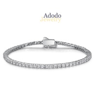 Venta de Fábrica: Pulsera de Tenis de Moissanita con Certificado GRA, Oro Laminado de 14K, Sin Níquel, Sin Plomo, Tendencia VVS1 Color D, para un Estilo Exquisito