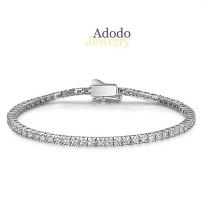 Factory Sell Brass Copper Jewelry VVS1 D Color GRA Certificate Moissanite Tennis Bracelet for Exquisite <b>Man</b> Women - Product Image 3