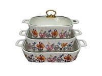 Ensemble de plats de cuisson en céramique modernes pour restaurant, plats rectangulaires de qualité alimentaire pour la restauration
