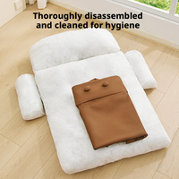 Coussin pour chien, canapé-lit, mousse à mémoire de forme, cuir imperméable, housse amovible lavable, coussin, nid pour animaux de compagnie, accessoires d'intérieur, produits et fournitures