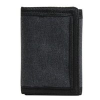 Dompet Lipat Tiga Poliester Kustom dengan Resleting, Kantong Uang, Penutup Velcro, Aman, Portabel, dan Tempat Kartu