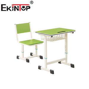 Conjunto de Escritorio y Silla de Madera Modernos <span class=keywords><strong>para</strong></span> Estudiantes, Altura Ajustable, Muebles <span class=keywords><strong>Universitarios</strong></span> <span class=keywords><strong>para</strong></span> Oficina en Casa, Aula, Escritorio Infantil - Product Image 1