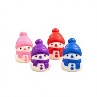 Jouet Squishy Géant Bonhomme de Neige de Noël, Jouet Doux à Rebond Lent, Jouet Anti-Stress pour Adultes