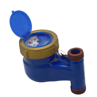 KAIFENG Vertical Mechanical Multi-Jet Cold Water Meter DN15 Brass Dry Dial IP68 Protection Household Water Flow Meter ISO4064