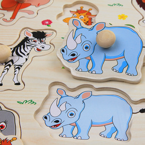 Puzzle en bois animal <span class=keywords><strong>avion</strong></span> jouet éducatif Montessori jouets apprentissage puzzles trafic en bois 3d puzzle modèles - Product Image 3